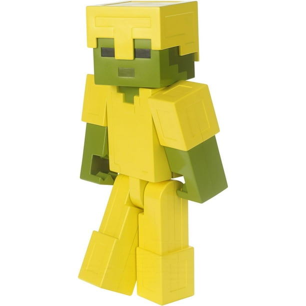 Minecraft - Figurine articulée à grande échelle de 21,6 cm (8,5 po) - Zombie Blindé