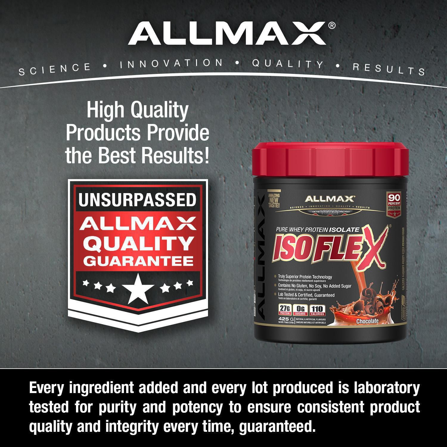 Allmax ISOFLEX Pure Whey Protein Isolate Chocolate Powder