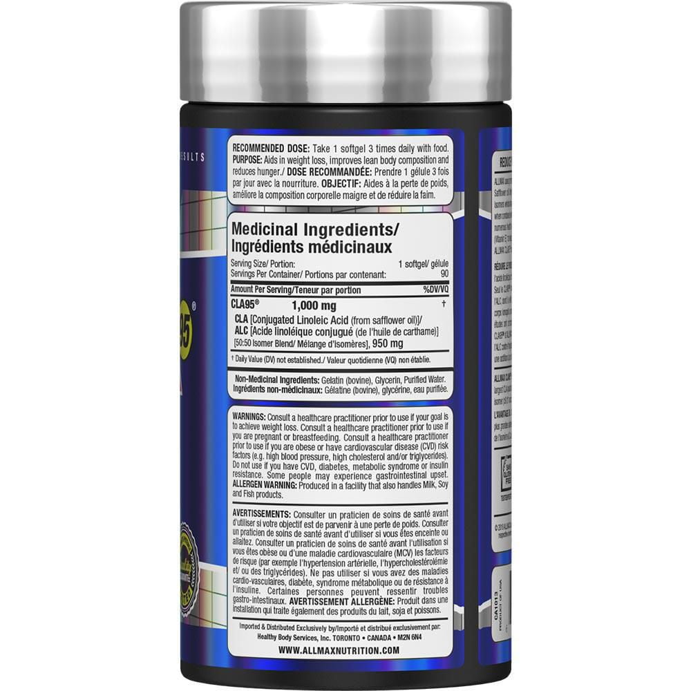 ALLMAX CLA 95 Conjugated Linoleic Acid Softgels, 90 softgels