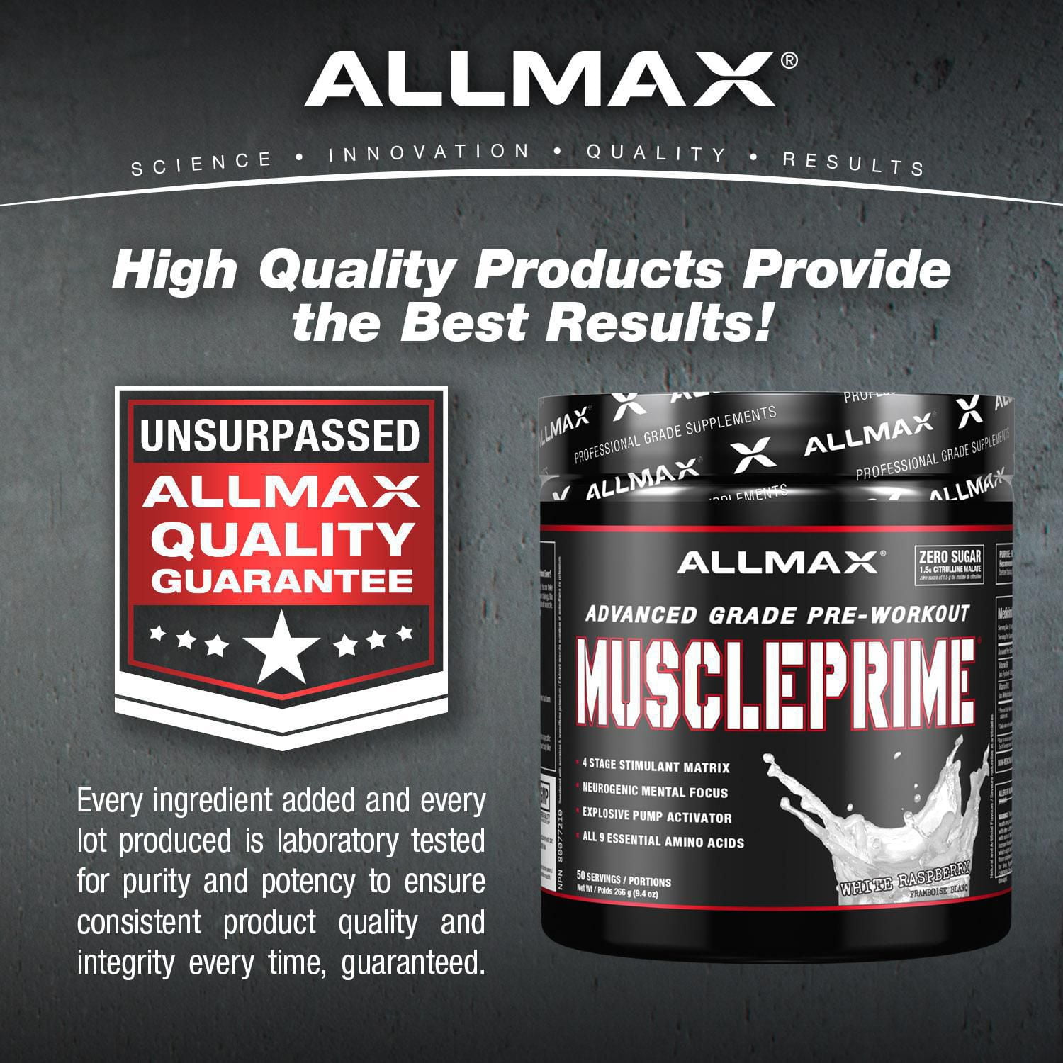 Allmax Muscleprime Prime Pre workout Supplement Powder