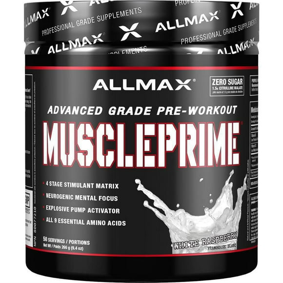 Allmax Muscleprime Prime Pre workout Supplement Powder, Energy/recovery Preworkout 266 g
