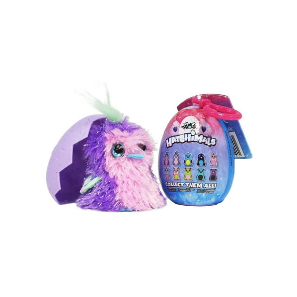 hatchimals glittering garden plush clip on