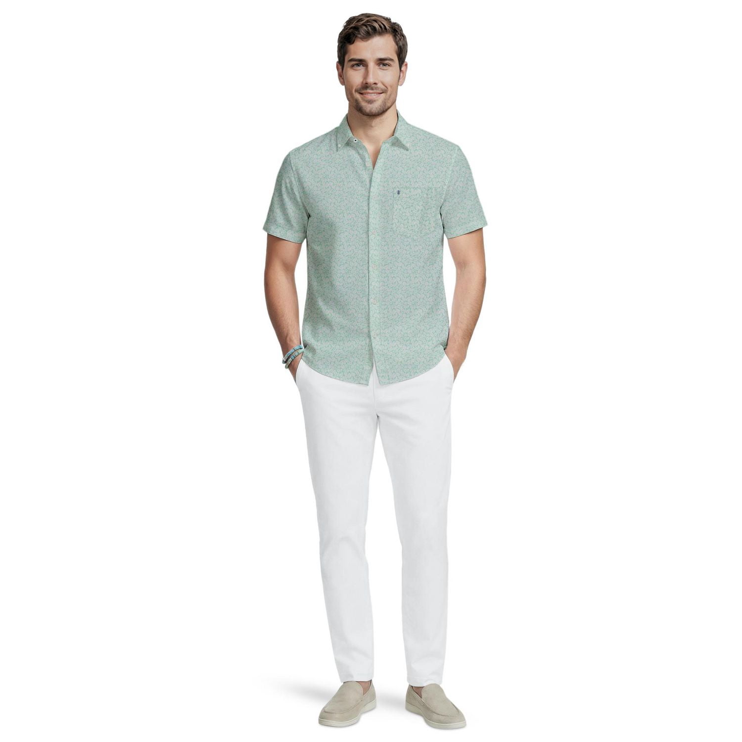 IZOD Breeze Short Sleeve Button Down Shirt
