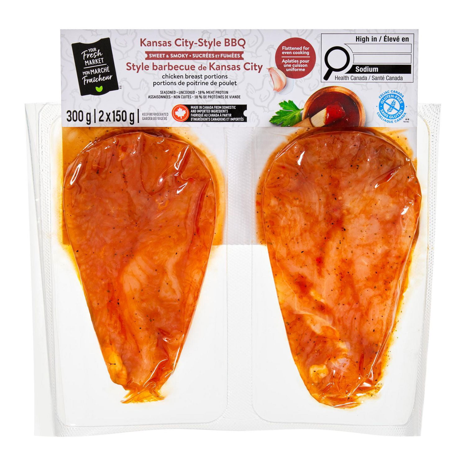Your Fresh Market Kansas City-Style BBQ Chicken Breast Portions
