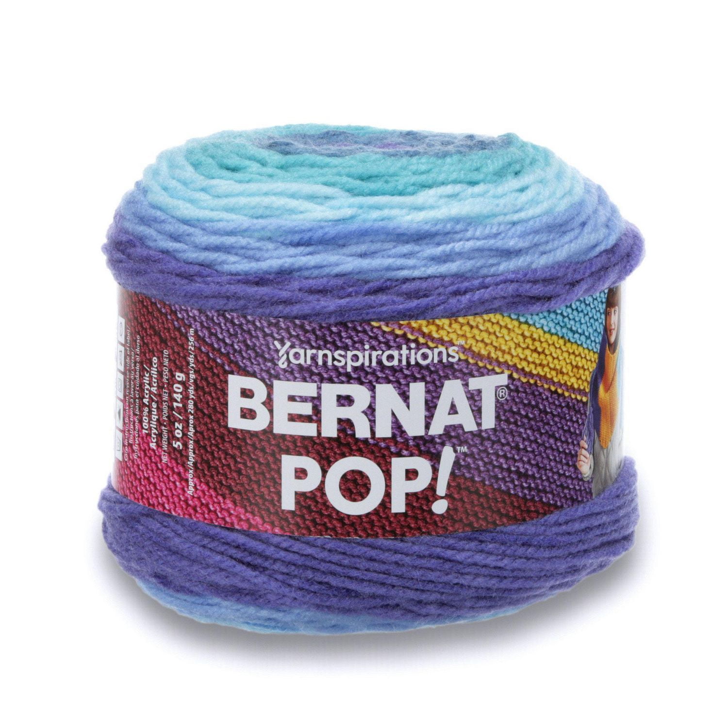 BERNAT POP! YARN (140G/4.9OZ), BLUE BLAZE Walmart Canada