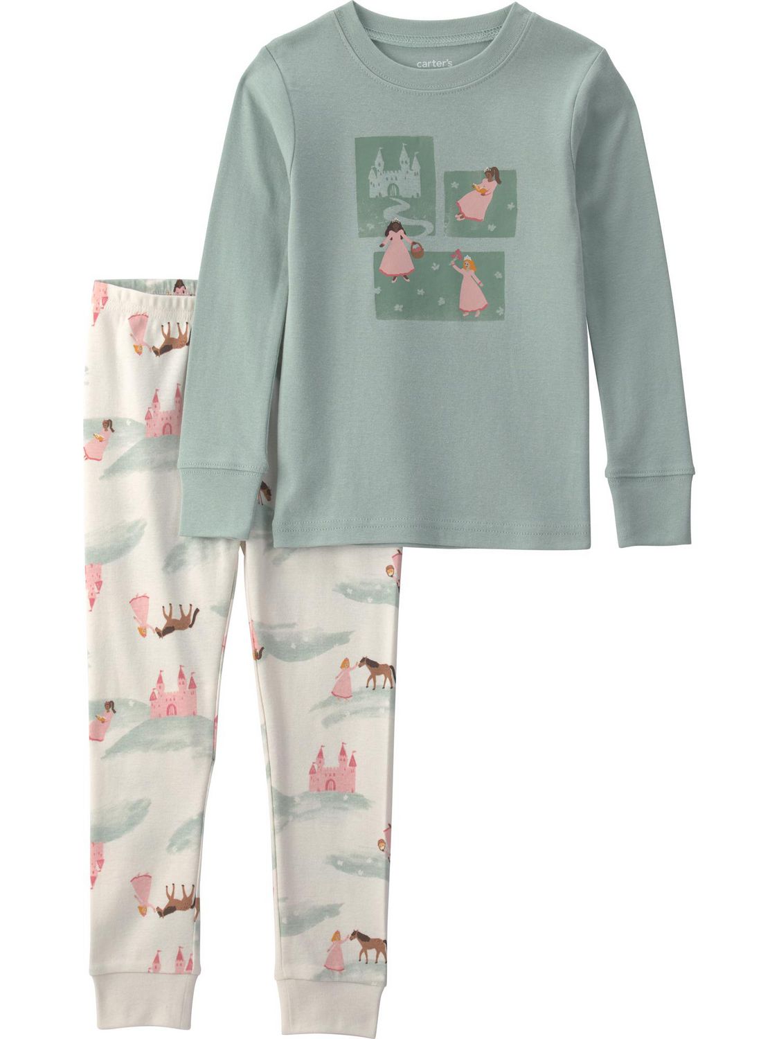 Carter's Child of Mine Baby and Toddler Girl 2-Piece Pajama Set