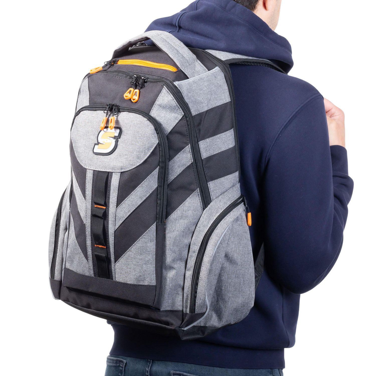 Multi compartment online rucksack