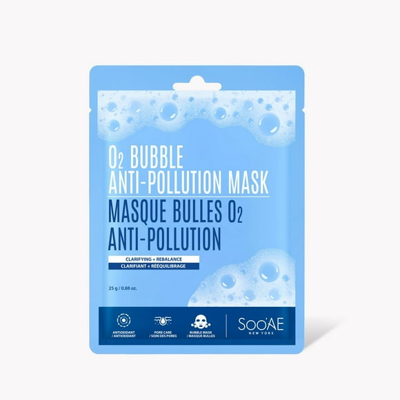 Soo'Ae O2 Bubble Anti-Pollution Mask, Clarifying + Rebalance