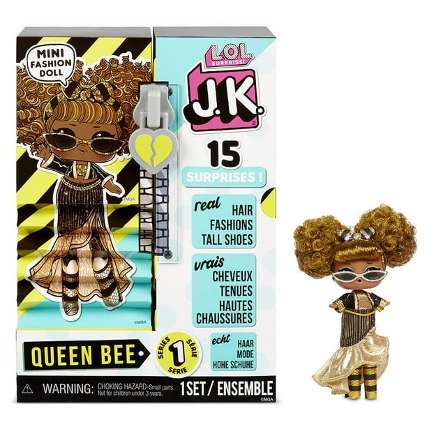 Mini poupée-mannequin L.O.L. Surprise! JK Queen Bee avec 15 surprises