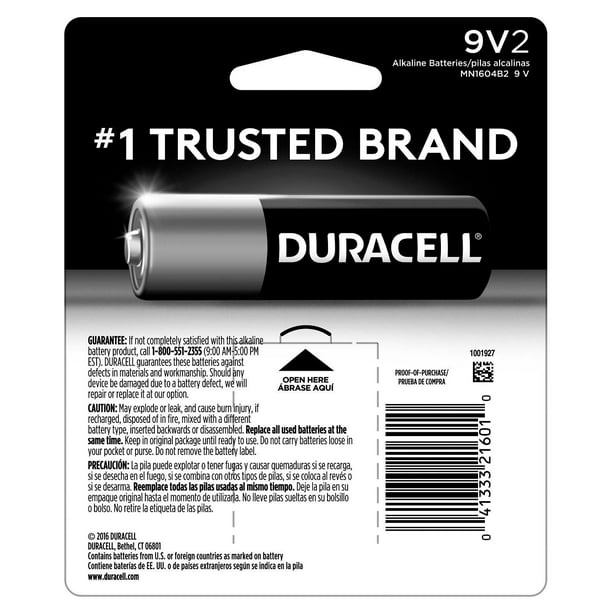 Pile Batterie 9 Volt DURACELL - Central Jardin