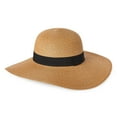 thumbnail image 2 of Time and Tru Women's Straw Panama Hat, 2 of 2