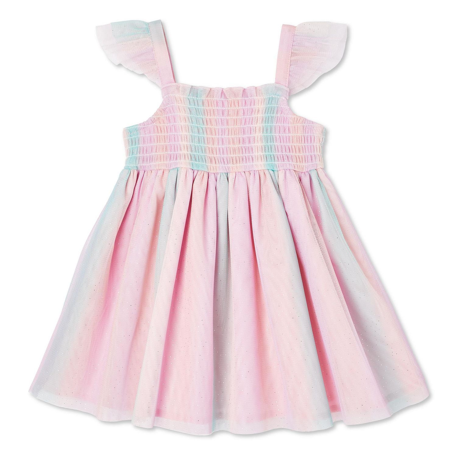 Robe arc-en-ciel George pour bébés filles
