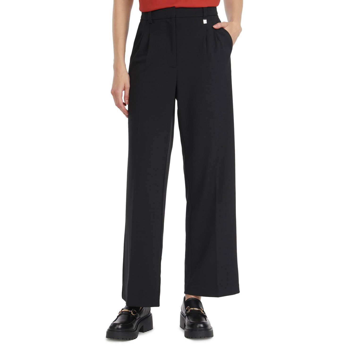 Mexx Women's Wide Leg Scuba Pant 