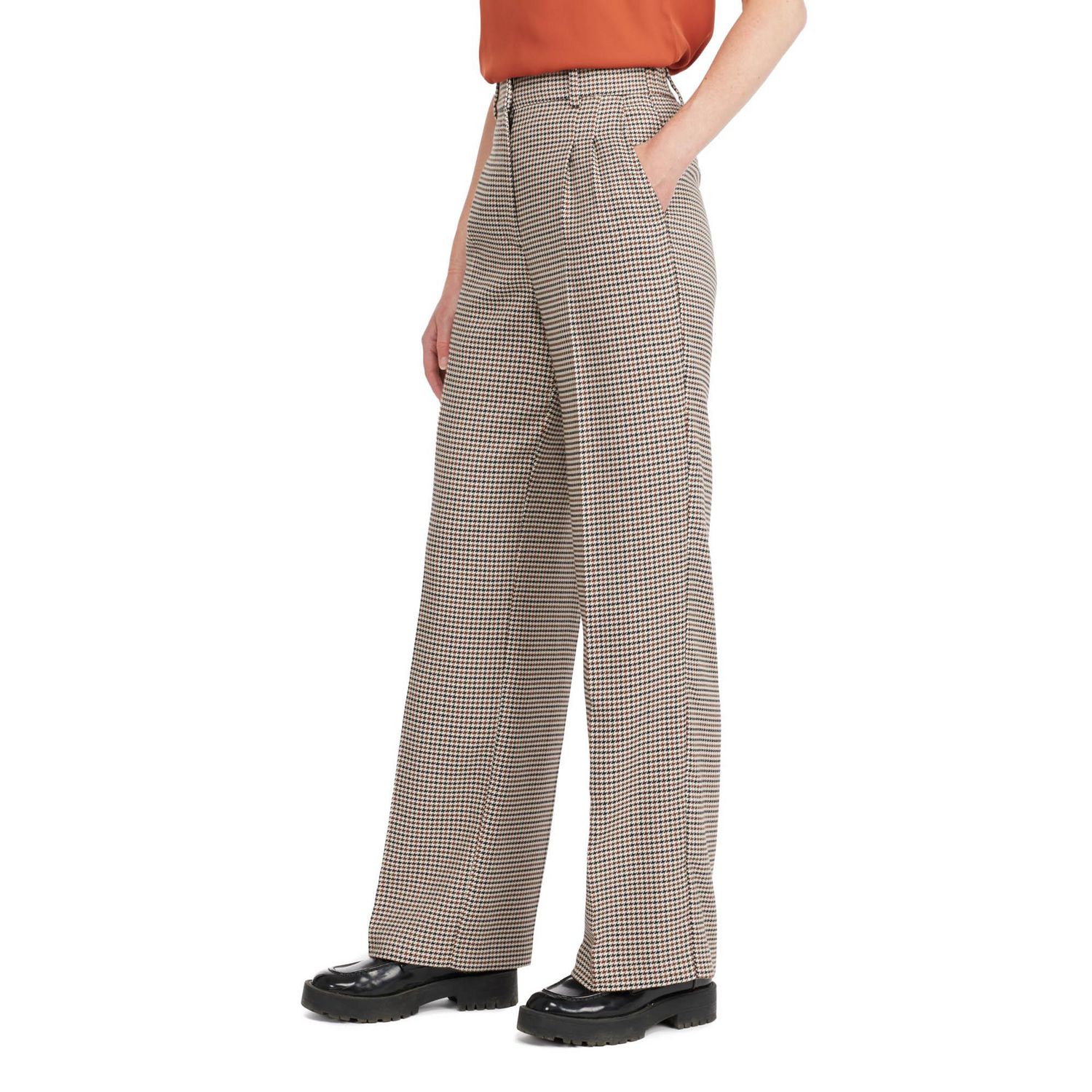 Mexx Women's Houndstooth Wide Leg Pant - Walmart.ca