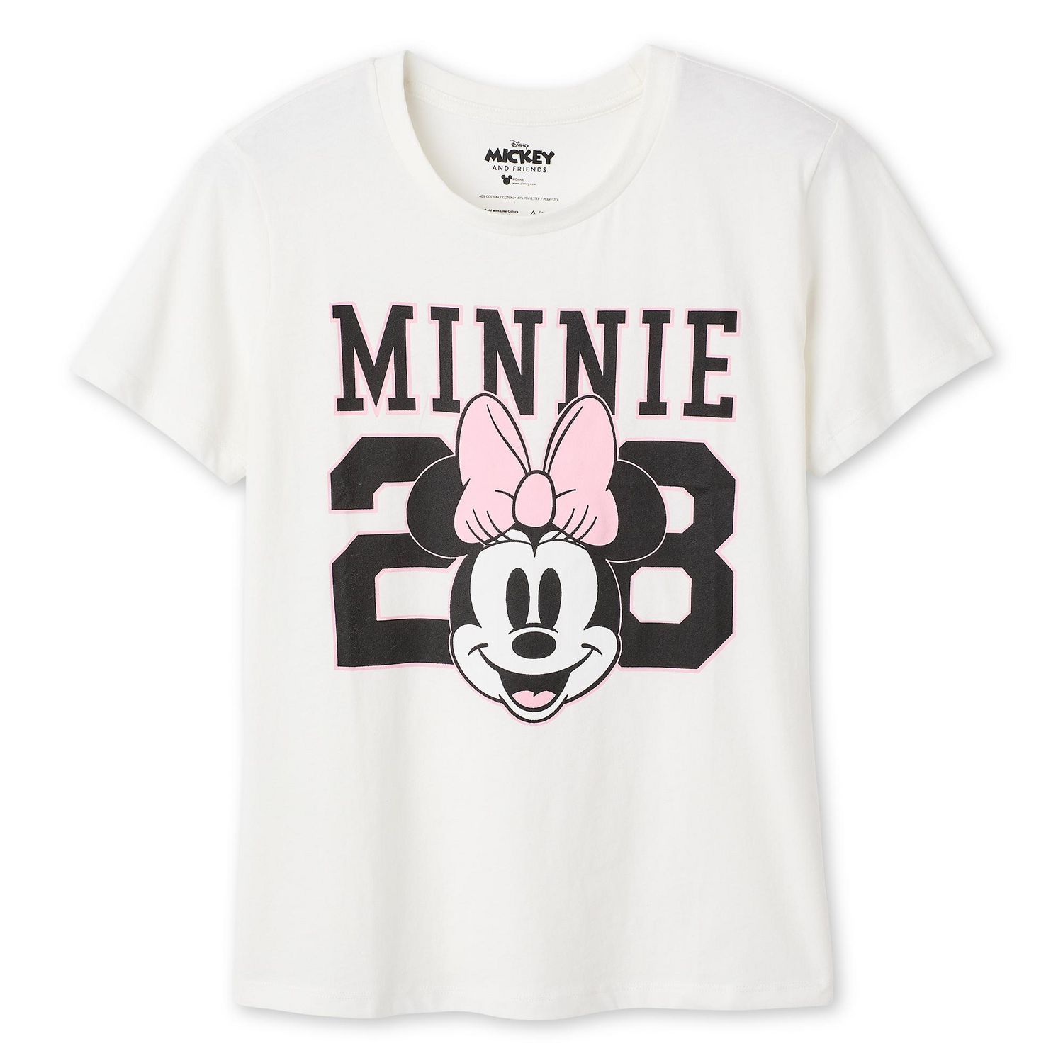 T-shirt à imprimé graphique Minnie Mouse Disney pour femmes