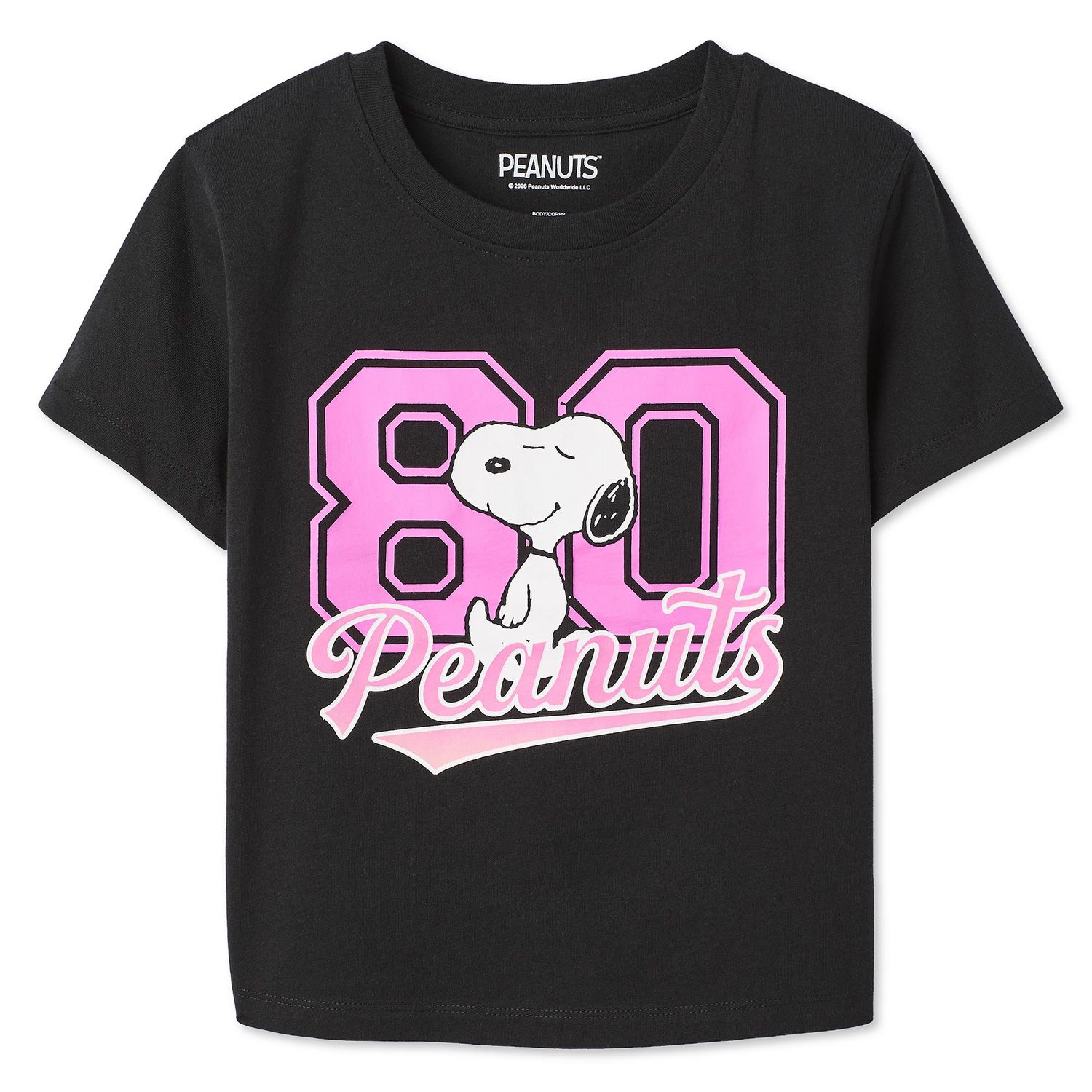 T-shirt à imprimé graphique Snoopy Peanuts pour femmes
