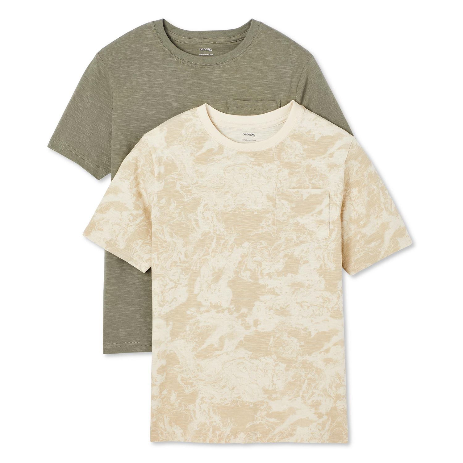 George Boys' Crew Neckline Tee 2-Pack