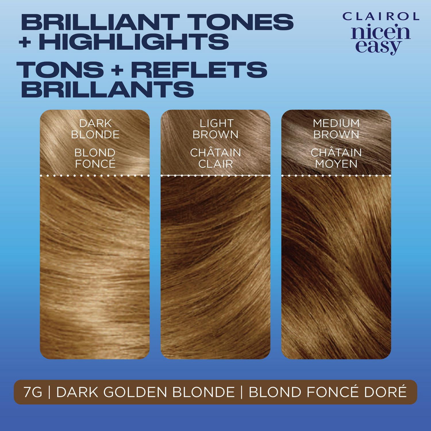 Clairol Nice'n Easy Permanent Hair Dye, 100% Gray Coverage