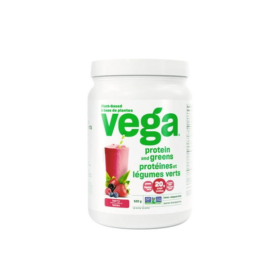 Poudre de baies sans gluten Protéines et légumes verts de Vega