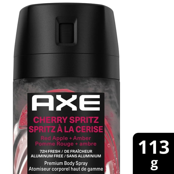 AXE Fine Fragrance Collection Body Spray with 72H Freshness Cherry Spritz Essential Oils Aluminum-Free