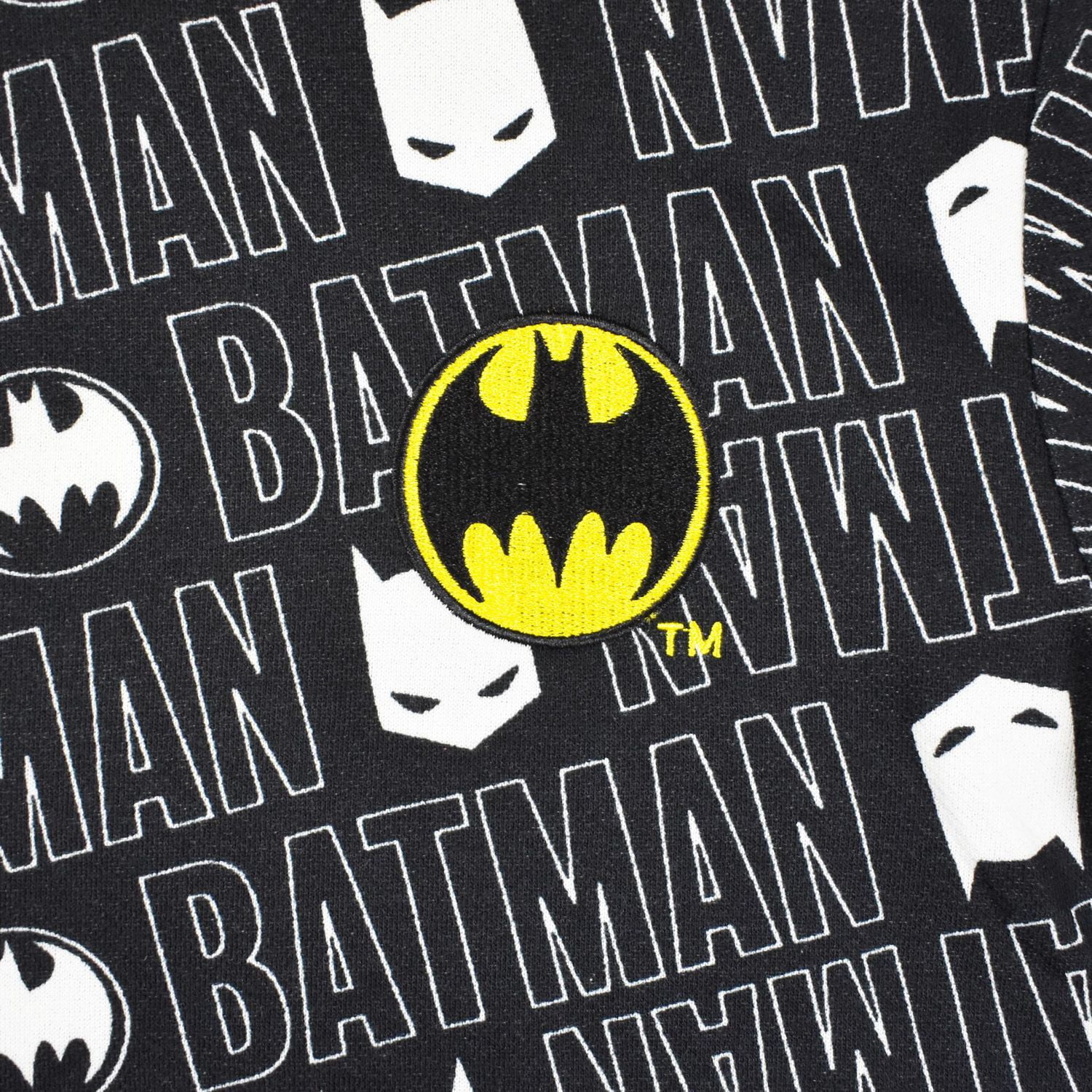 Boys Batman Repeat Long Sleeve Hoodie