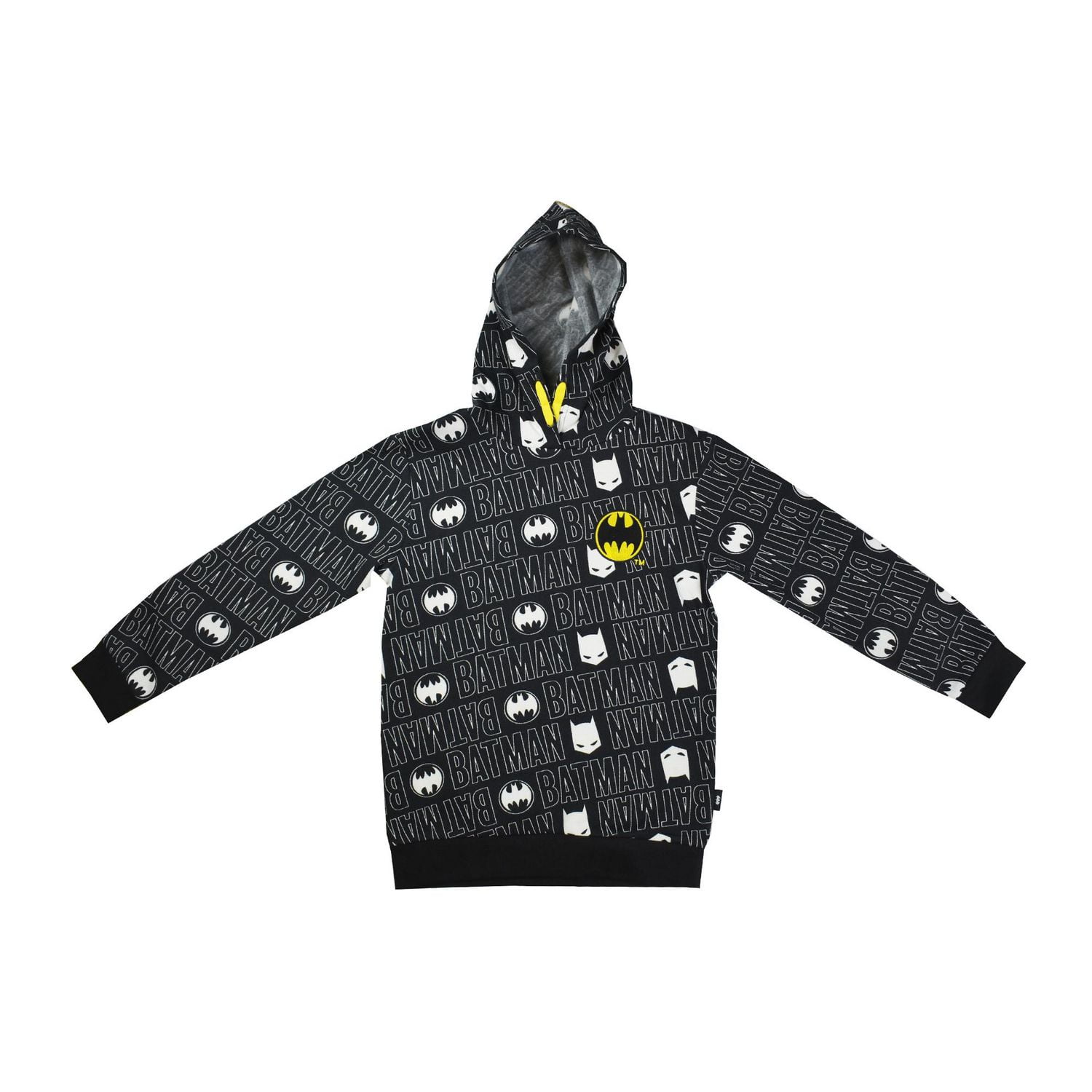 Boys Batman Repeat Long Sleeve Hoodie