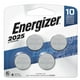 Pile miniature Energizer 2025 au lithium, emballage de 4 Paquet de 4 piles – image 1 sur 9