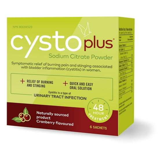 Cystoplus – Poudre de citrate de sodium 6 sachets