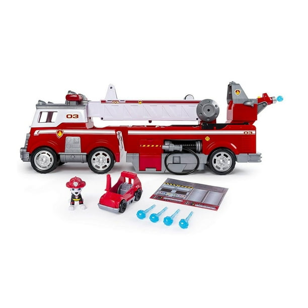 PAW Patrol - Camion de pompier Ultimate Rescue avec échelle extensible de 60 cm, à partir de 3 ans