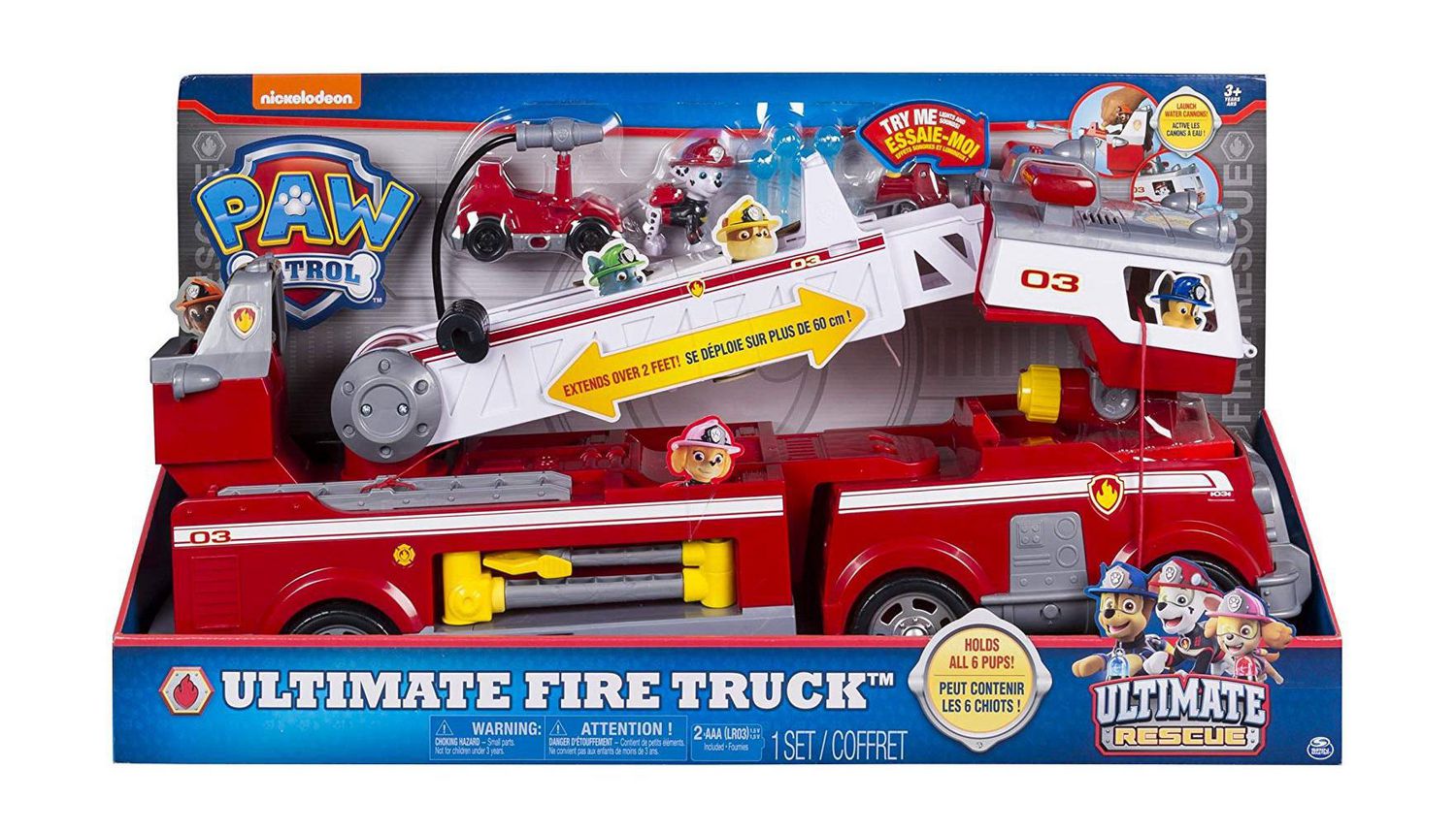 Pat Patrouille Camion de Pompier Ultimate Rescue Géant de Marcus Noel 2019  Toy Review 