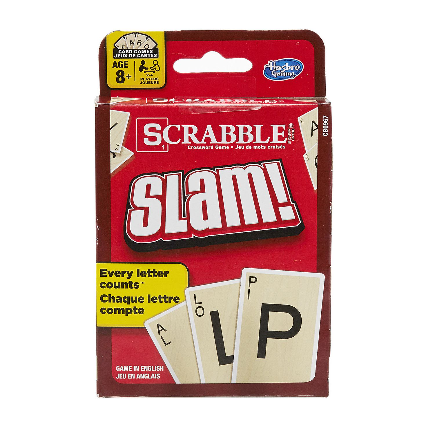 Hasbro Gaming USA Scrabble Slam Crossword Card Game NEW 