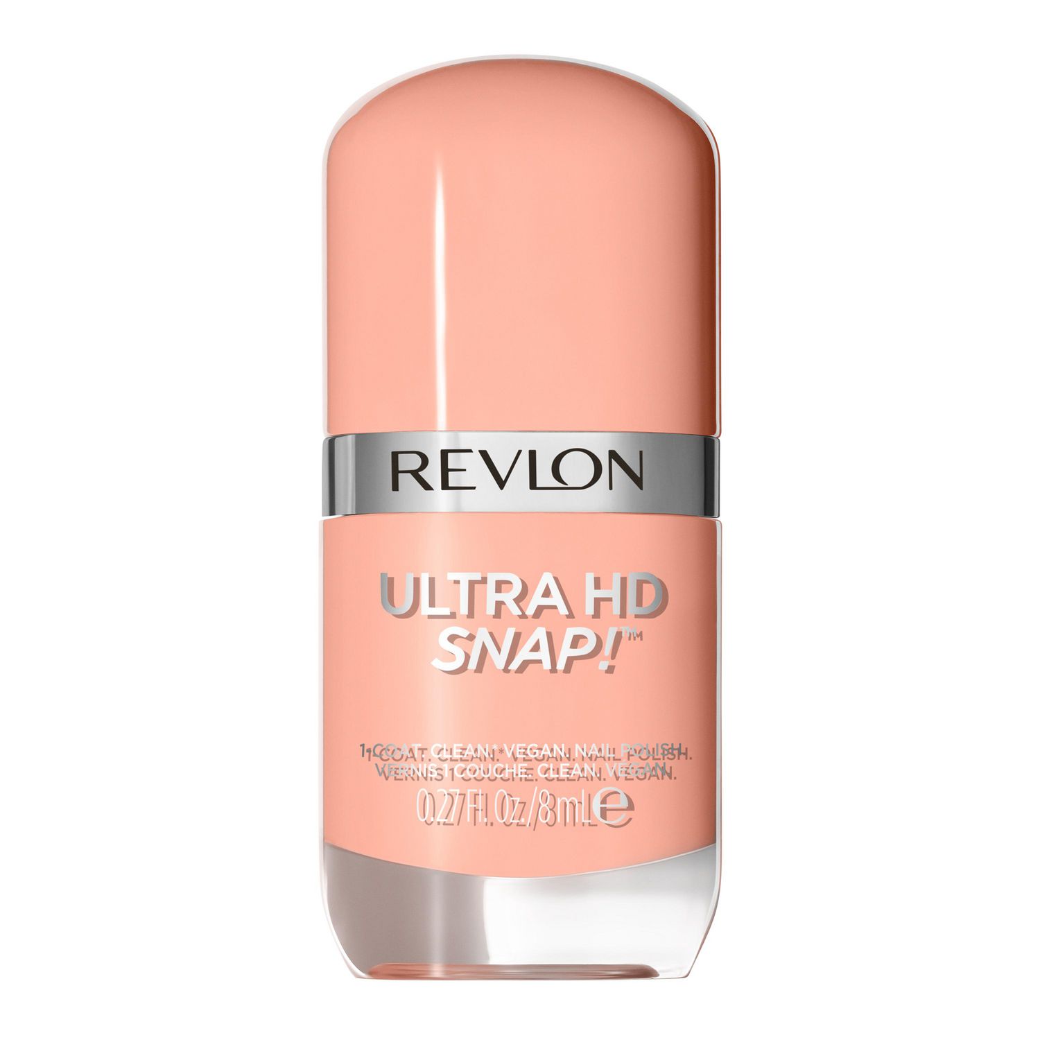 Revlon Ultra HD Snap Vegan Glossy Nail Polish, 8mL, One Coat, Clean,  20-Free & Vegan 