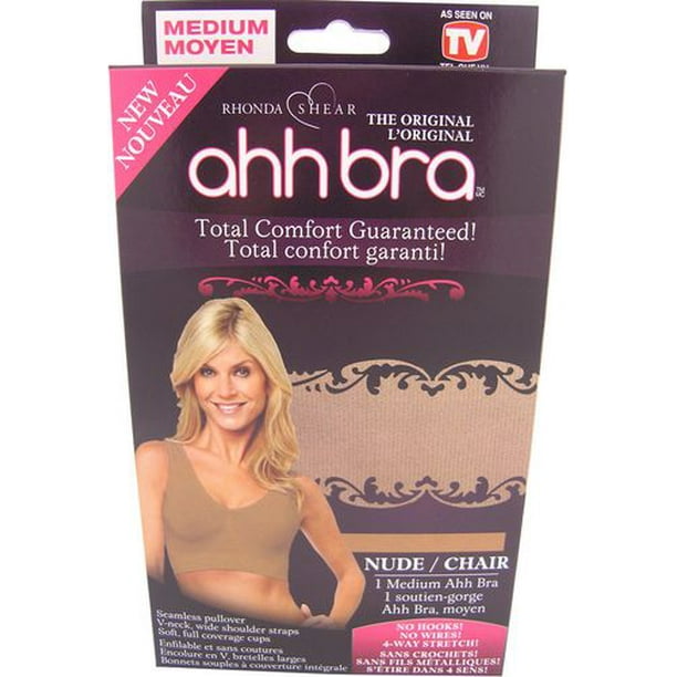Ahh By Rhonda Shear womens Seamless Comfort Stretch Wireless Original Ahh  bras, Black, X-Small US at  Women's Clothing store