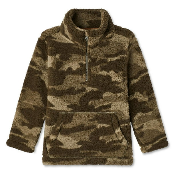 George Toddler Boys' Quarter-Zip Sherpa Popover - Walmart.ca