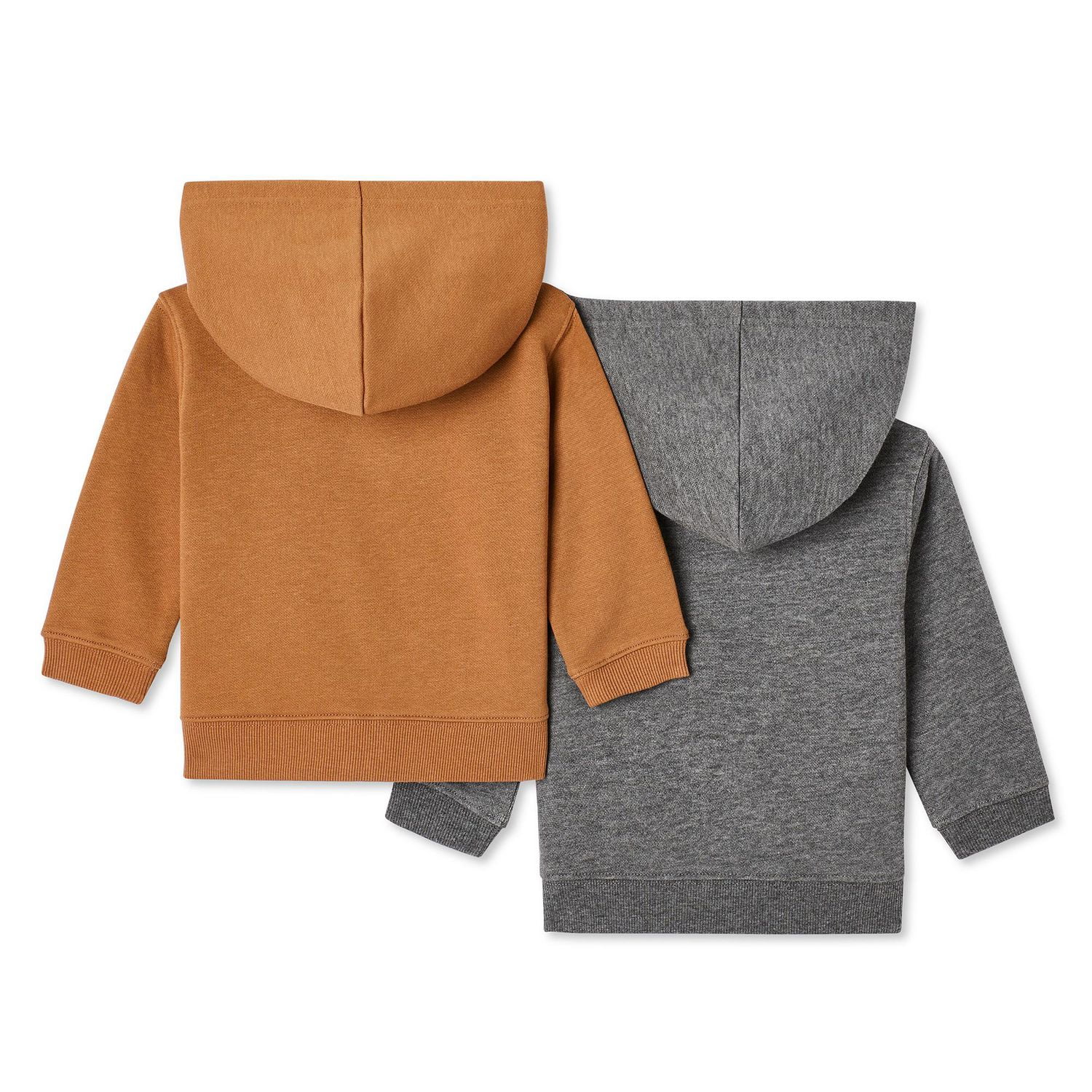 George Infants' Gender Inclusive Full-Zip Fleece Hoodie 2-Pack