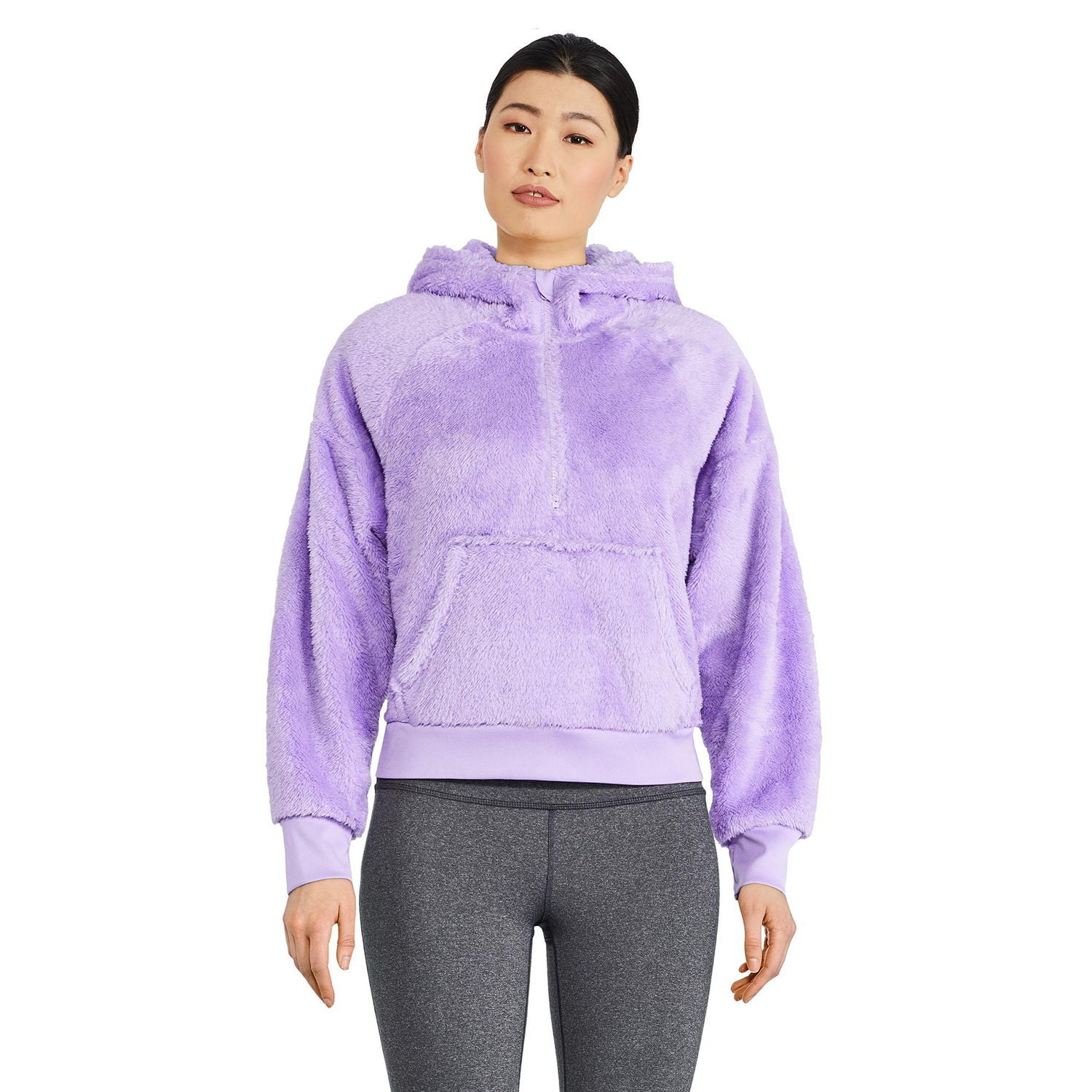 Ladies athletic works sherpa pullover hotsell