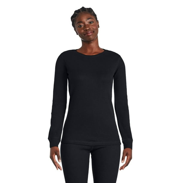 Athletic Works Women's Waffle Knit Thermal Top, Sizes XS-XXL - Walmart.ca