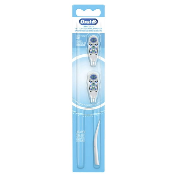 Brossettes de rechange pour brosse à dents à pile Oral-B Nettoyage en profondeu 2&nbsp;unités