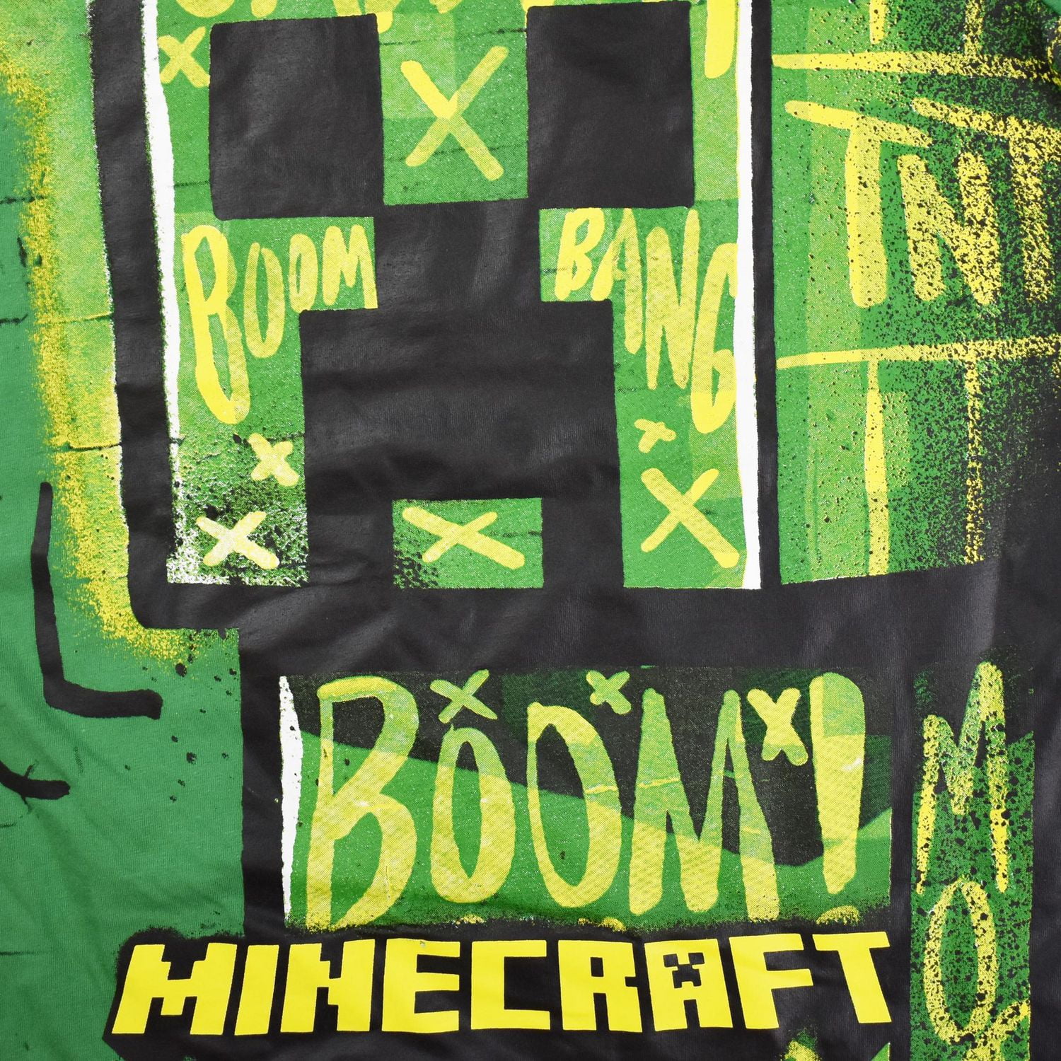 Boys Minecraft Graffiti Creep Short Sleeve T-Shirt