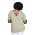 thumbnail image 3 of Lane Bryant Women's Plus V-Neck Strappy Swing Top, 3 of 5