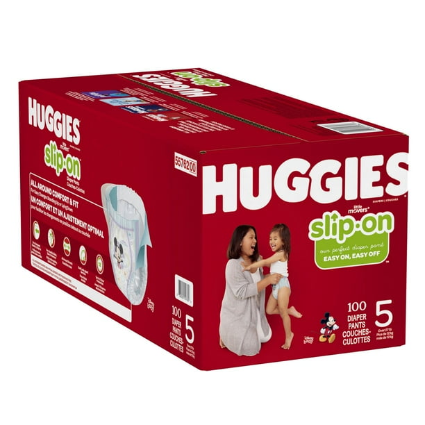Huggies Little Movers Slip-On Diaper Pants, Size 5, 128 Ct 