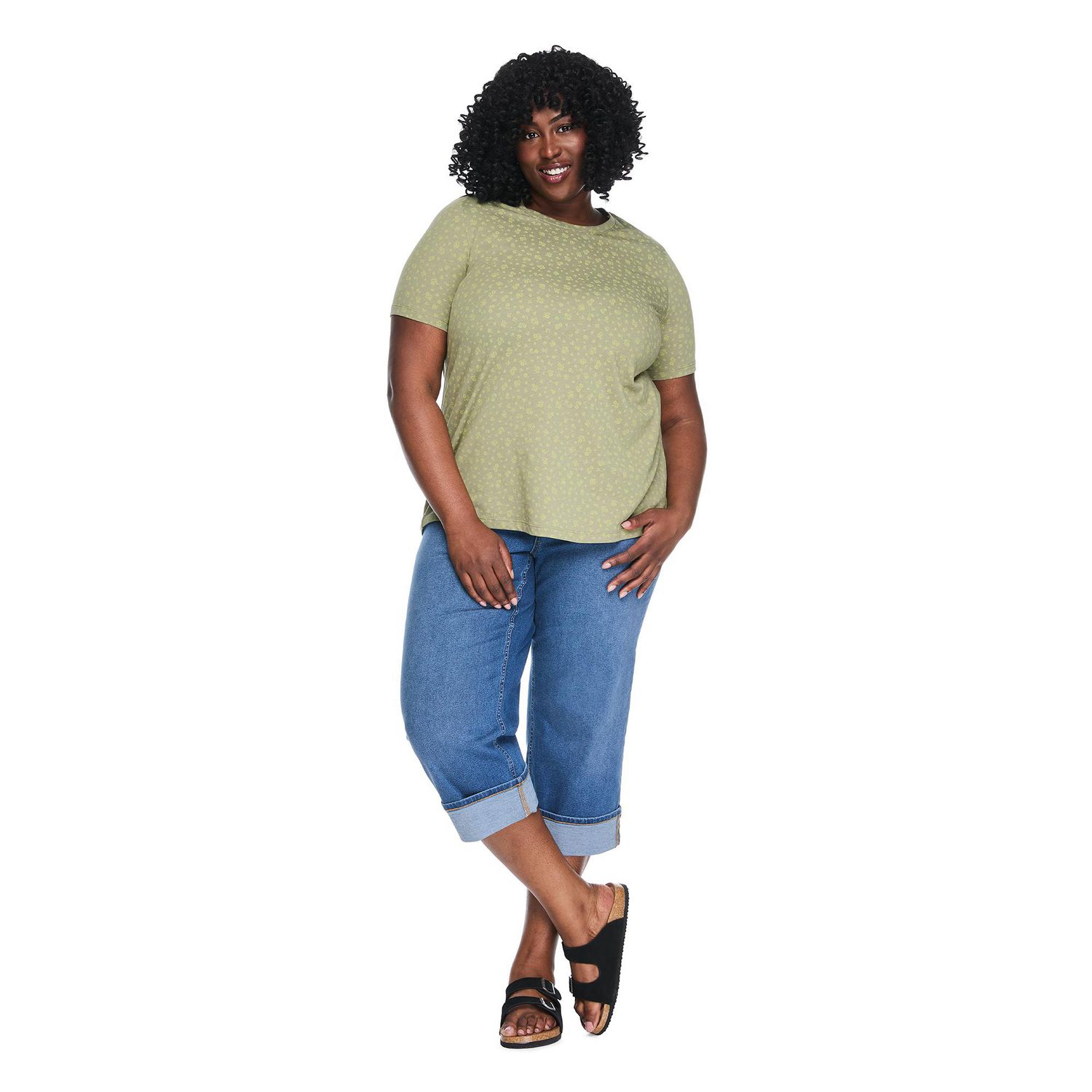Lane Bryant Women's Plus Crew-Neck T-Shirt