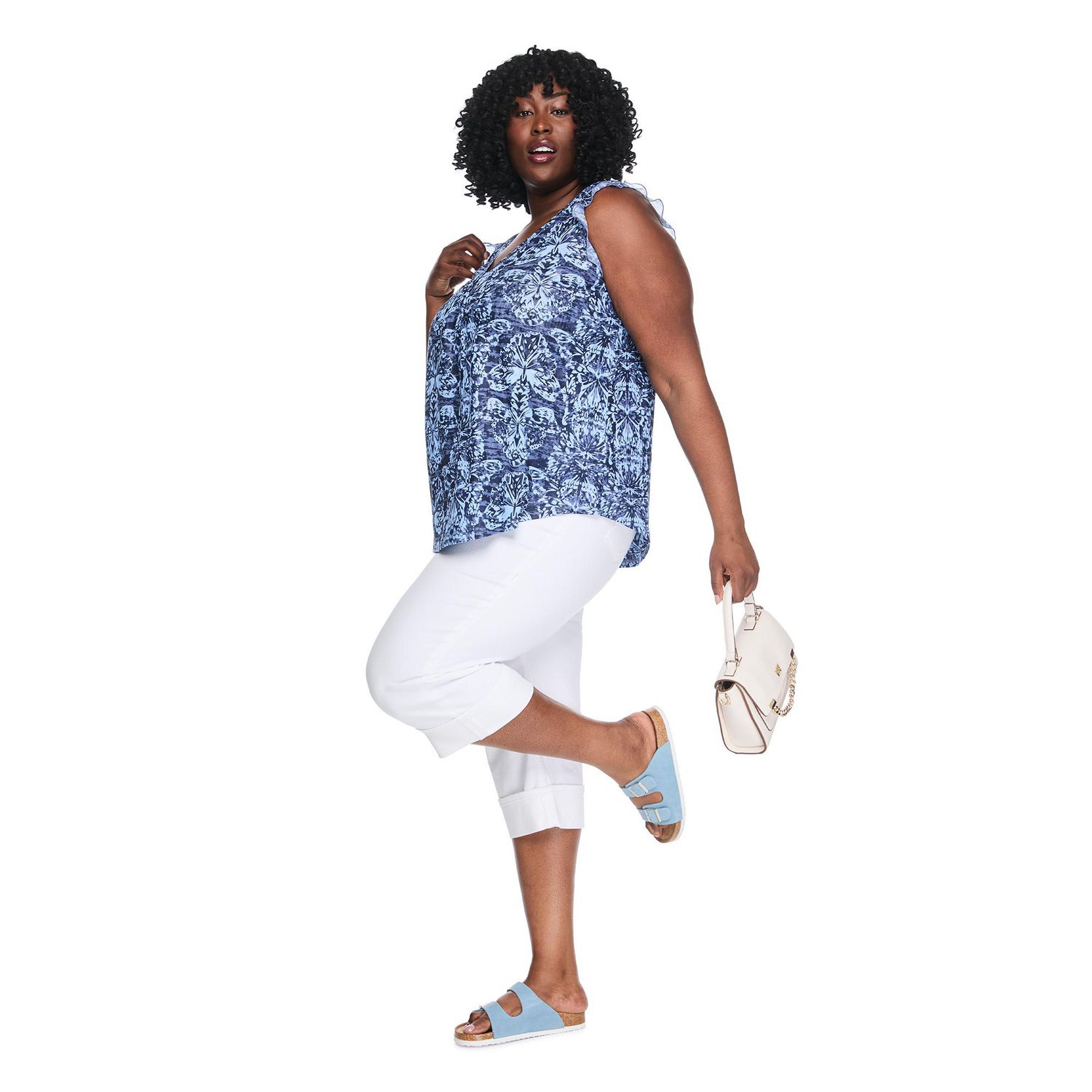 Lane Bryant Women's Plus Knit V-Neck Top