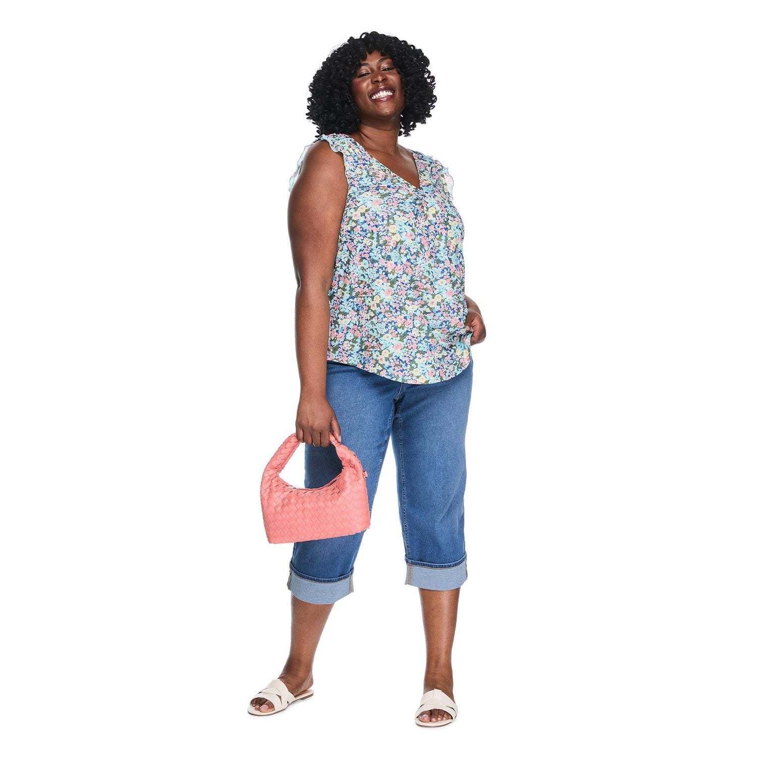 Lane Bryant Women's Plus Knit V-Neck Top