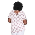 thumbnail image 3 of Lane Bryant Women's Plus V-Neck Strappy Swing Top, 3 of 5