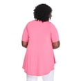thumbnail image 3 of Lane Bryant Women's Plus Boat-Neck T-Shirt, 3 of 6