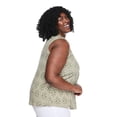 thumbnail image 2 of Lane Bryant Women's Plus Sleeveless Pleated Top, 2 of 6
