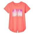 thumbnail image 1 of Athletic Works Girls' Split Back Tee, 1 of 2