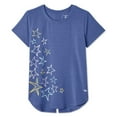 thumbnail image 1 of Athletic Works Girls' Split Back Tee, 1 of 2