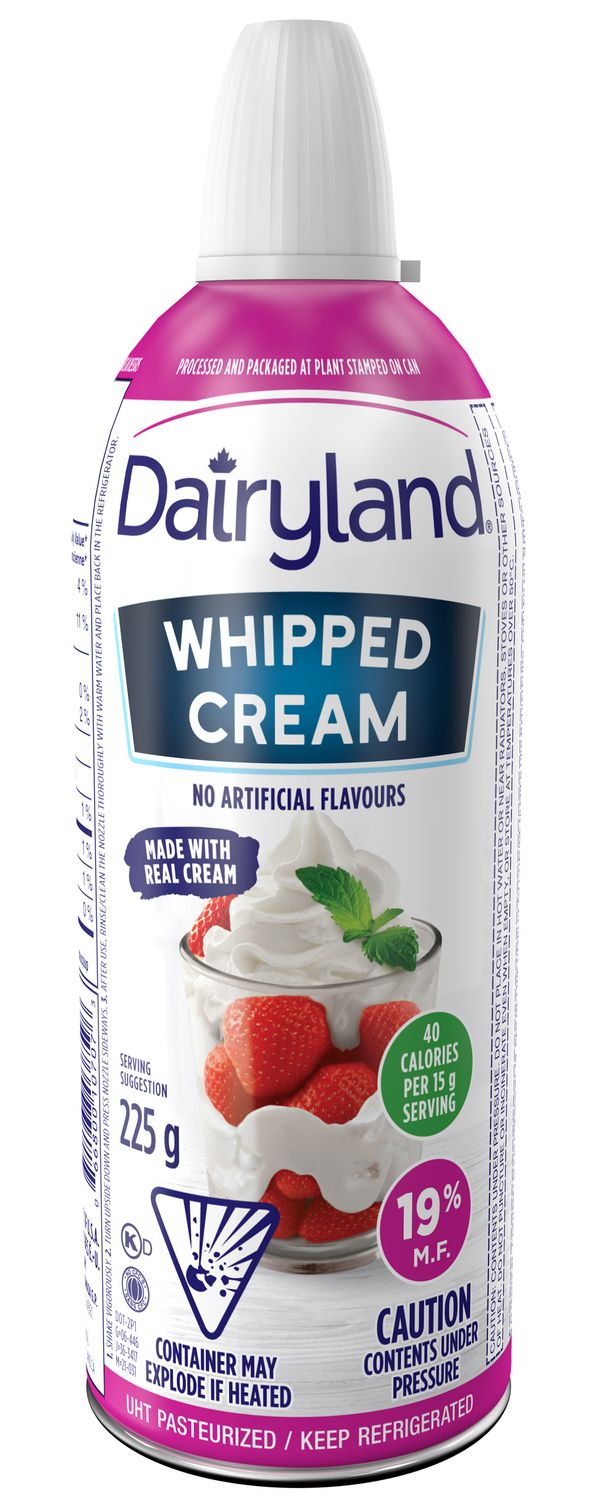 Dairyland Aerosol Whipped Cream 19% M.F.